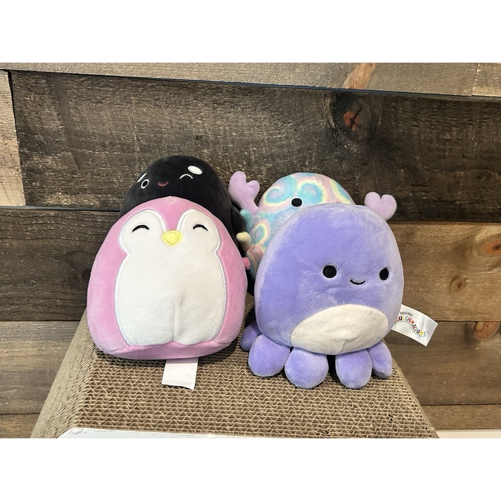 Squishmallows Lot Of 4 Mini Squish Toys Plush